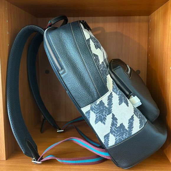 NWT COACH Houndstooth Backpack - Picture 3 of 11